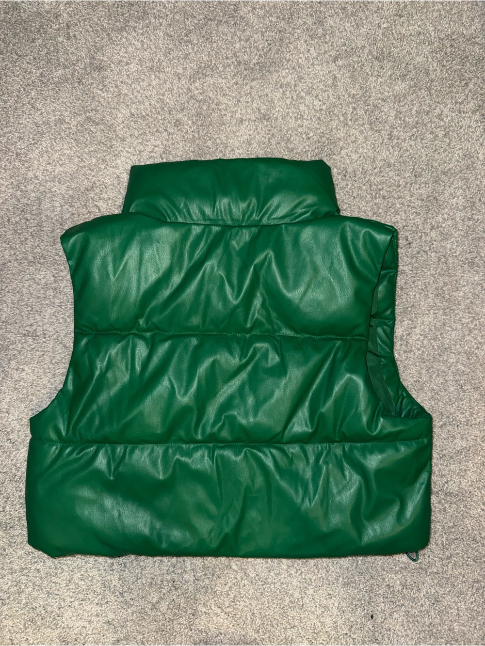 Love Tree Emerald Green Puffer Vest - Picture 4 of 7
